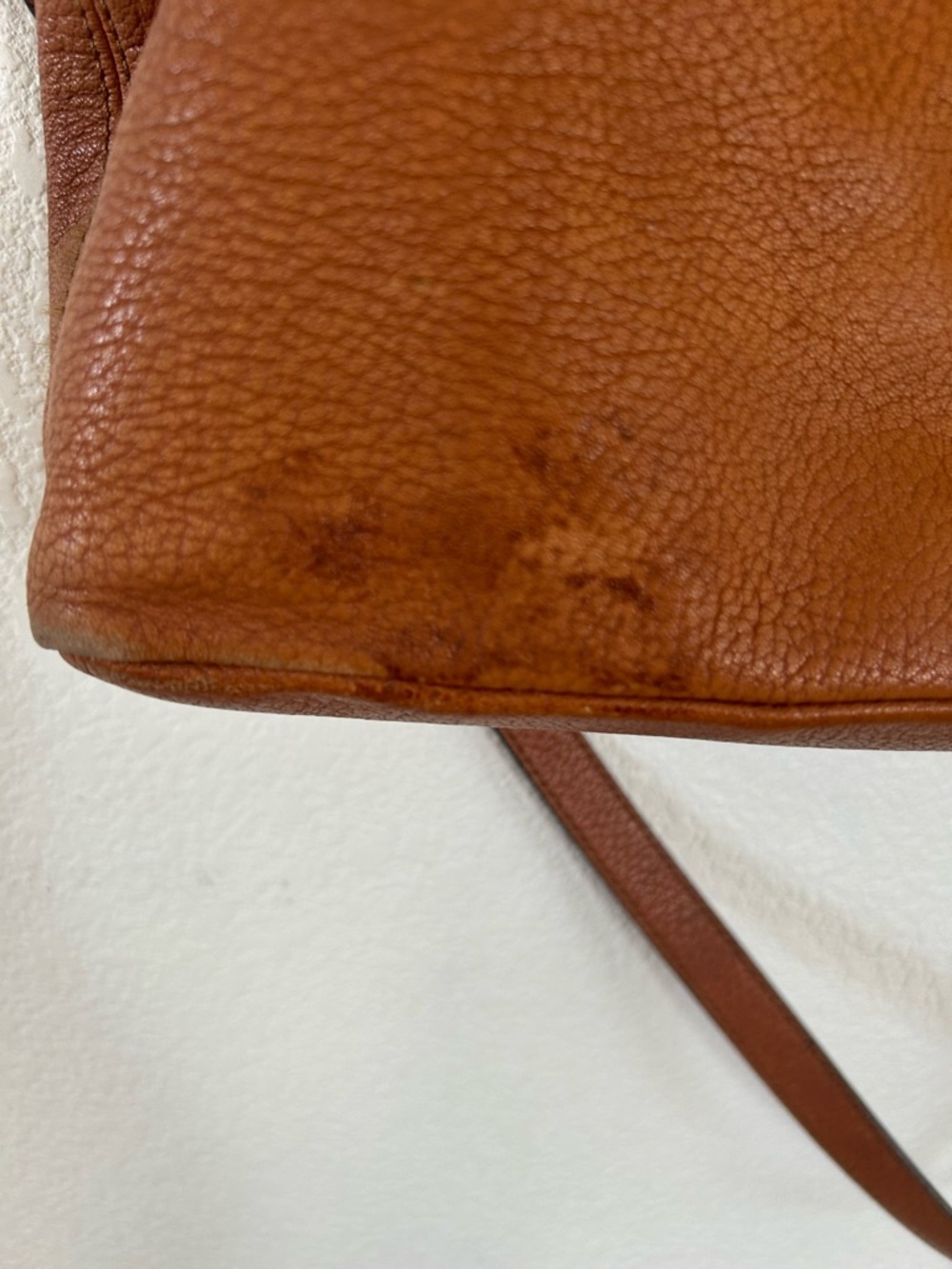 Michael Kors Chestnut Pebbled Leather Shoulder Bag with Gold Hardware - Picture 13 of 16